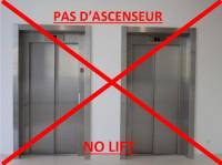 Pas d'ascenseur